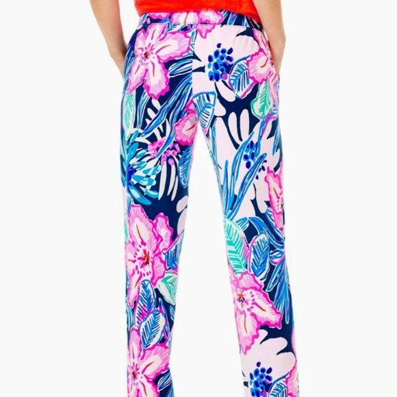 Lilly Pulitzer 28" Malani Knit Pant Sugar Mambo XS - Picture 2 of 4